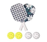 Sonix | USAPA Approved | Pickleball Paddles Set of 2 | Fiberglass Surface Pickleball Set with 2 Rackets, 4 Balls, & Bag | Delilah Flower