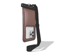 Sonix Waterproof Phone Pouch - Floating Phone Case Dry Bag w/Crossbody Lanyard - Beach Cruise Travel Essentials - Compatible w/All Devices, Touchscreen Friendly | Mocha
