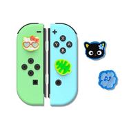 Sonix x Sanrio Silicone Thumb Grip Caps for Joy-Con | Compatible with Nintendo Switch 1/Switch Lite/Switch OLED | 4 pcs - Hello Kitty & Chococat Island Adventure