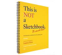 Sonjade Sketch Books This is NOT a Sketchbook, It's an Art Class! Art Book Drawing Pad, 100 Sheets, 8.6 x 11 Inch, Yellow