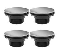 Sonku 4 Pieces Kitchen Sink Cover Stainless Steel, Sink Hole Plug Tap Hole Cover Soap Dispenser Cover(1.1 to 1.5 Inch in Diameter)