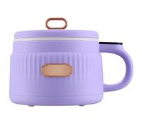 SONLED Mini Electric Hot Pot, 1.6L Non-Stick Portable Travel Cooker, Multi-Function Pot for Ramen/Steak, with Over-Heating Protection, Boil Dry Protection, for Cooking Ramen, Fry Eggs purple