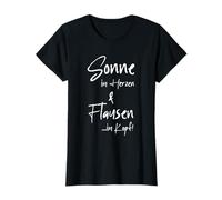 Sonne im Herzen Flausen im Kopf - Gute Laune - Funny Saying [German Language] T-Shirt