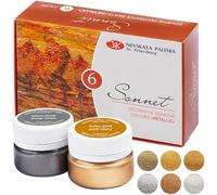 Sonnet Metallic Gouache Colours Set, 6x20ml by Nevskaya Palitra