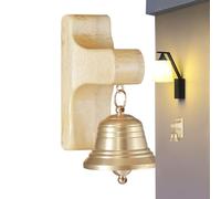 Sonnette de Porte Maison - Carillon Décoratif en Bois Magnétique | Sonnerie pour Bureau Alerte Entrée Naturelle | Appartement Pièce Boutique Restaurant Chambre Intérieur Extérieur, Cadeau Zen