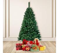 Sonnewelt Artificial Christmas Tree 120cm with Plastic Stand PVC, Unreal Fir Tree with 220 Tips, to Create a Christmas Atmosphere.