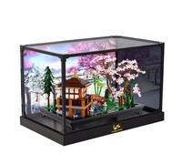 SONNIES Acrylic Display Case for Lego 10315 Zen Garden, Dustproof Box, Storage Box, Transparent Box, Display Box Compatible with Lego 10315(Only Case, No Model)
