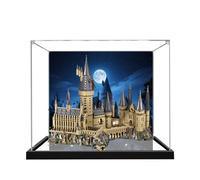 SONNIES Acrylic Display Case for Lego 71043 Harry Potter Hogwarts Castle, Dustproof, Transparent, Storage Box Compatible with Lego 71043 (Only Case, No Model) (Painted)