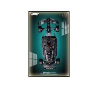 SONNIES Display Case for LEGO 42171 F1 Racing Car, LEGO Car Wall Mounted Display, Gift (Only Wallboard, No Model) (Light Strip - USB Type 2)