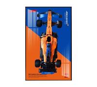 SONNIES Display Wallboard for Lego 42141 F1 Racing Model, Decorative Display Panels for Lego Car Wall Mounted Displays, Wallboard Gift(Only Display Wallboard, NO Model) (Option 3)