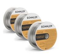 SONNLER .030 Flux Core Welding Wire, Mig Welding Wire, 2Lbs Low Splatter Mild Steel E71T-GS Wire Compatible With HF Fourney Harbor Welder(3 PACK))