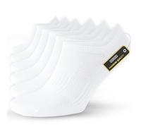 SONNORS 6-Pairs White Trainer Socks Womens & Mens - Summer Low Cut Short Basketball Socks Mens 12-15