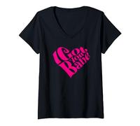 Sonny & Cher I Got You Babe Heart V-Neck T-Shirt