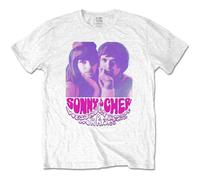 Sonny & Cher Westbury Music Fair T-Shirt in White | Size: XL Sonny & Cher White XL