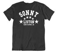 Sonny Liston Boxing T-Shirt Tee Training Gym Knockout Men Black