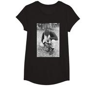 Sonny Liston Training for Muhammad Ali Champion Boxing Fight T-Shirt, Girls, Black, Large