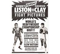 Sonny Liston Vs Cassius Clay Muhammad Ali Promo Bill Boxing Poster/Print/Picture Satin Photo Paper - A2-420mm x 594mm
