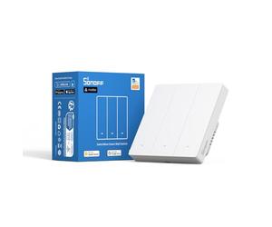 SONOFF 2.4GHz WiFi Matter Light Switch Alexa Smart Mechanical Switch, Neutral Wire Required, Compatible with Alexa and Google Home, 3 Gang M5-3C-86W, White