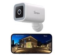 SONOFF CAM-B1P Outdoor Security Camera, 2K HD & Color Night Vision, 180° Panoramic View, AI Human Detection & Tracking, IP65 Weatherproof, Two - Way Audio, Works with Smart Home Platforms