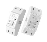 SONOFF 2PCS Smart WiFi Light Switch Works with Alexa/Google Home/eWelink/IFTTT, Wireless Relay Switch Universal DIY Module for Smart Home Automation, No Hub Required， 10A 2400W,
