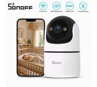 SONOFF Indoor Security Camera 1080P, CAM-PT2 Pan Tilt WiFi Camera with 360° View, Motion Tracking, Color Night Vision, 2-Way Audio, Privacy Mode, Works with Alexa & Google Home