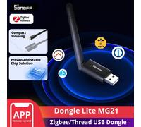 SONOFF Zigbee 3.0 & Thread Dongle Lite (EFR32MG21) | USB Stick Coordinator for Home Assistant & Zigbee2MQTT | Compact Gateway with Easy Firmware Flashing & Extension Cable