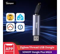 SONOFF Zigbee 3.0 USB Dongle Plus MG24, Zigbee Coordinator & Router with EFR32MG24 Chip, 3dBi Antenna, Supports Home Assistant, Zigbee2MQTT, openHAB
