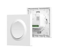 SONOFF Fusion, Orb-MW2(MINI-2GS-E), Matter Smart Light Switch, 2-Gang, 2.4GHz WiFi, Neutral Wire Required, Remote & Voice Control, Compatible with Alexa/Siri, 10A/Gang, 16A/Total