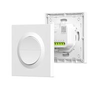 SONOFF Fusion, Orb-ZBW2(MINI-ZB2GS-E), Zigbee Smart Light Switch, 2-Gang, 2.4GHz WiFi, With Neutral Required, Remote & Voice Control, Compatible with Siri/Alexa, 10A/gang, 16A/total