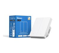 SONOFF Matter Smart Light Switch, 2.4GHz WiFi Switch, Neutral Wire Required, Alexa Compatible, 2 Gang, M5-2C-80W