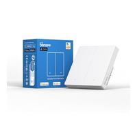 SONOFF Matter Smart Light Switch, Neutral Wire Required, Compatible with Alexa and Google Home, 2.4GHz WiFi 2 Gang Mechanical Switch M5-2C-86W