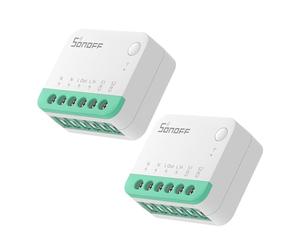 SONOFF Matter Smart Switch Wi-Fi Smart Switch, Neutral and Live Wires Required, Remote Control Smart Scheduled Switch Works With Alexa And Google Home, 10A 2400W, 2PCS