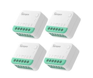 SONOFF Matter Smart Switch Wi-Fi Smart Switch, Neutral and Live Wires Required, Remote Control Smart Scheduled Switch Works With Alexa And Google Home, 10A 2400W, 4PCS