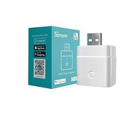 SONOFF Micro USB Adaptor, 5V Smart WiFi Switch, Works With Alexa/Google Home, Remotely Controllable, Voice Control, Timer Function, No Hub Required, for Type A Devices
