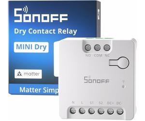 SONOFF MINI-D Matter WiFi Smart Dry Contact Switch 2.4GHz AC/DC White