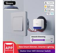 SONOFF MINI-DIM MINI Extreme Matter Over WiFi Dimmer Switch Wide Lighting Compatibility Matter-enabled Google Apple Home Alexa MINI-DIM