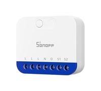 SONOFF MINI DIM WiFi Dimmer Switch for Dimmable LED/Dimmable Electronic Transformer/Incandescent/Halogen, Neutral Wire Required, Power Monitoring, Matter-Compatible with Alexa, Google, and HomeKit