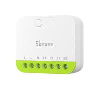 SONOFF MINI DUO 2 - Channel Zigbee Smart Switch, Zigbee 3.0 Enabled, 16A Total Load, Compact for Standard Boxes, Remote & Automated Control via Zigbee Hub