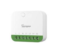 SONOFF MINI DUO（Matter Over WiFi） 2 - Channel WiFi Smart Switch, Matter - Enabled, 16A Total Load, Compact for Standard Boxes, Remote & Automated Control