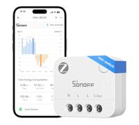 SONOFF MINI-ZB1GP, MINI PM, Zigbee 3.0, Smart Energy Meter, Zigbee Hub Needed, Neutral Required, Power Measuring, Compatible with Home Assistant, 16A