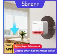 SONOFF MINI-ZBRBS Zigbee Smart Roller Shutter Switch Mini Size Smart Scene Signal Booster Transform Curtains Sonoff Zigbee Hub MINI-ZBRBS (2 pack)