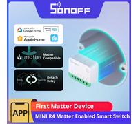 SONOFF Matter Smart Switch，Wifi Mini DIY Module，works with Alexa/Google Home，Neutral Required