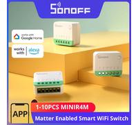SONOFF MINIR4M Smart WiFi Switch ESP32 Chip Mini Detach Relay eWeLink Voice Control Compatible with Alexa Google Home 1-10PCS