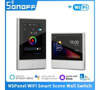 SONOFF NSPanel EU US Smart Scene Wall Switch Wifi Smart Thermostat Display Switch All-in-One Control For Alexa Google Home US Black