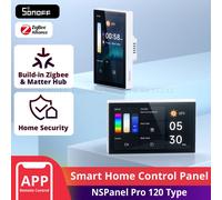 SONOFF NSPanel Pro 120 Type Smart Home Control Panel Smart Thermostst Power Consumption DIY Switch Module Support Sonoff Devices NSPanel120Pro Black