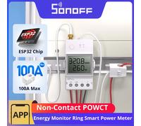 SONOFF POWCT Ring Smart Power Meter ESP32 Chip Non-Contact CT 100A Energy Monitor Contacter Control Works with Alexa IFTTT
