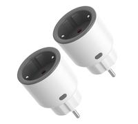 SONOFF S60TPF Smart Socket 16A 2.4G WIFI Smart Plug with Timer, Power Statistics 2 Pack, Overload Protection, Voice Control, Compatible with Alexa, Google Home
