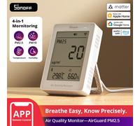 SONOFF SAWF-07P AirGuard PM2.5/PM10 Matter Over Wi-Fi Air Quality Monitor Matter Compatible Smart Integration Alexa Apple Home
