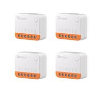 SONOFF Smart Switch, MINIR4 Wi-Fi Smart Switch, 10A 2400W, Zero and Fire Wires, Works With Amazon Alexa And Google Home Assistant (4 PCS)