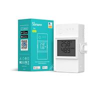 SONOFF Smart Temperature and Humidity Monitoring Switch with LCD Screen, 2.4ghz WiFi Smart Switch Support Smart Schedule Remote Control, Compatible with Alexa, 20A TH Elite, THR320D